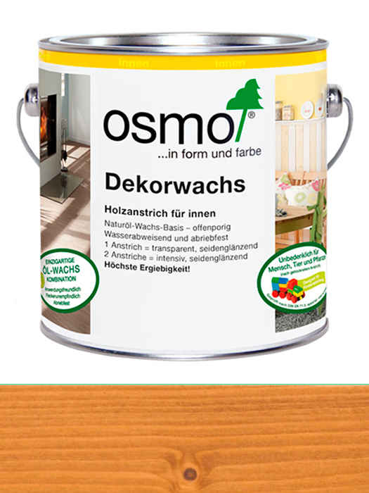 Кольорова прозора олія Osmo Dekorwachs Transparent 2,5 L Клен 3123 (4006850100170)
