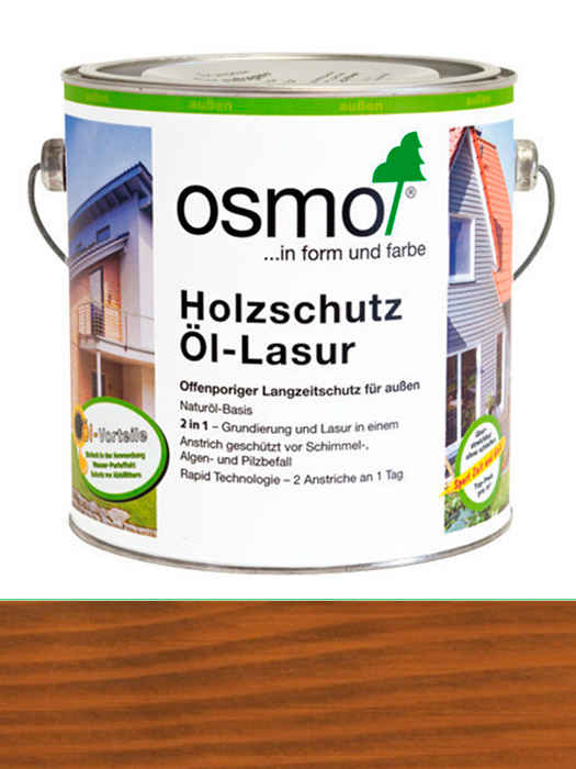 Захисна олія-лазур Osmo Holzschutz-Lasur 0,75 L Горіх 707 (4006850101535)