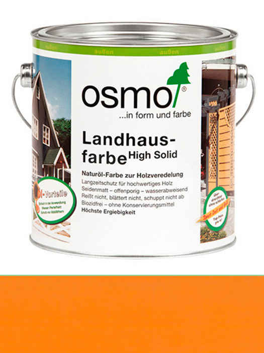 Защитное цветное не прозрачное масло Osmo Landhausfarbe 0,75 L Желтая ель 2203 (4006850101979)
