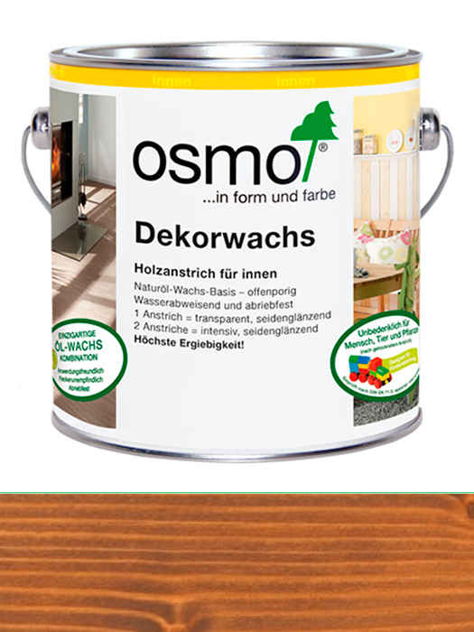 Кольорова прозора олія Osmo Dekorwachs Transparent 0,75 L Горіх 3166 (4006850102884)