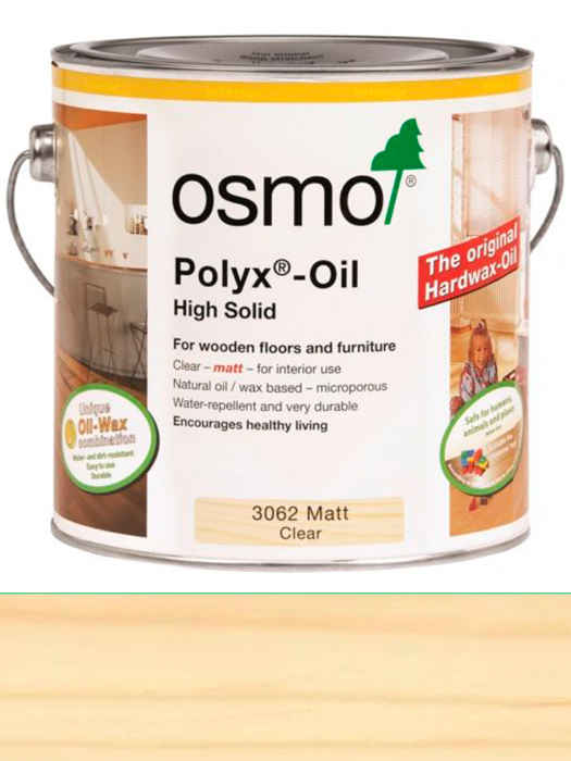 Олія з твердим воском для захисту підлоги Osmo Hartwachs-Ol Original 0,75 L Матове 3062 (4006850117970)