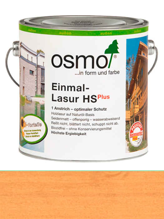 Одношарова лазур Osmo Einmal-Lasur HS plus 2,5 L Модрина 9236 (4006850308019)