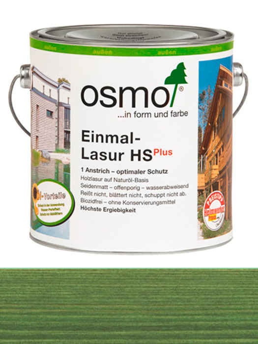 Одношарова лазур Osmo Einmal-Lasur HS plus 25 L Зелена ялина 9242 (4006850310302)