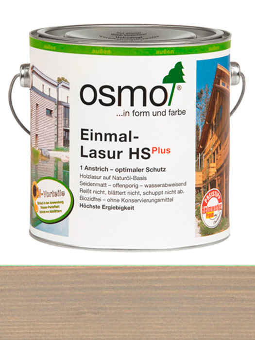 Одношарова лазур Osmo Einmal-Lasur HS plus 25 L Срібляста тополя 9212 (4006850312818)