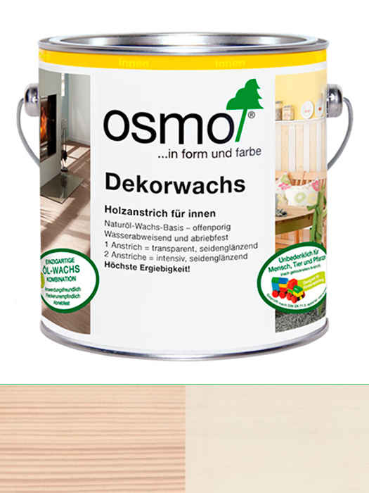 Універсальна кольорова олія Osmo Dekorwachs Intensive Töne 0,375 L Шовк 3172 (4006850393923)
