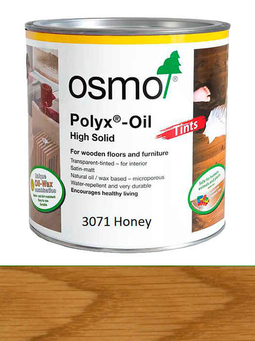 Кольорова олія з твердим воском Osmo Hartwachs-Ol Farbig 25 L Мед 3071