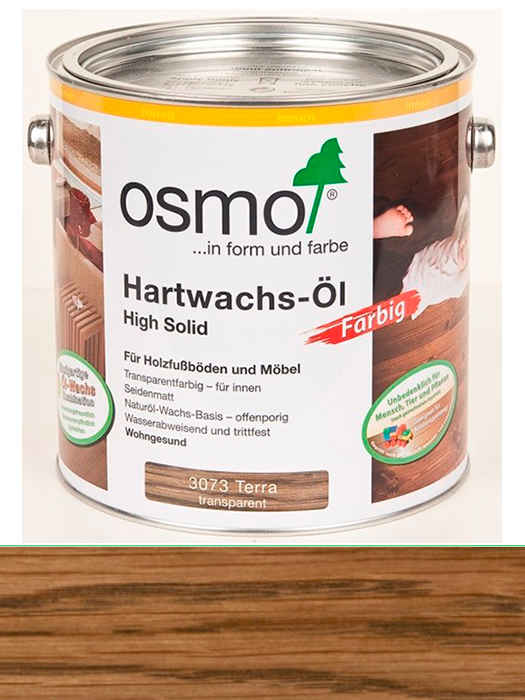 Кольорова олія з твердим воском Osmo Hartwachs-Ol Farbig 2,5 L Терра 3073 (4006850434886)