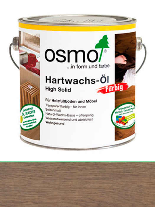 Кольорова олія з твердим воском Osmo Hartwachs-Ol Farbig 10 L Графіт 3074