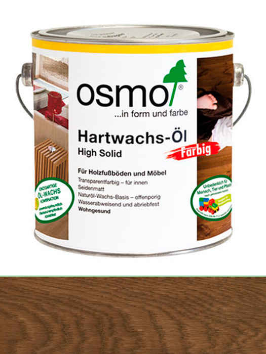 Кольорова олія з твердим воском Osmo Hartwachs-Ol Farbig 0,125 L Чорне 3075 (4006850530755)