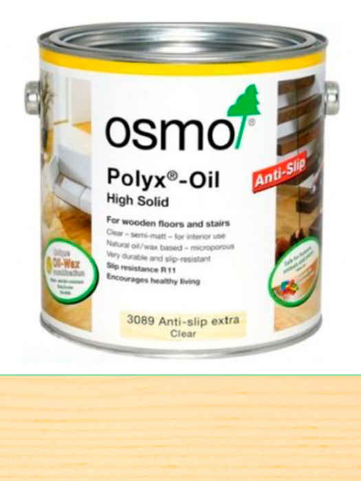 Олія з антиковзаючим ефектом Osmo HARTWACHS-ÖL Anti-Rutsch 0,75 L Безбарвне шовковисто-матове R11 Anti-Rutsch Extra 3089 (4006850584024)