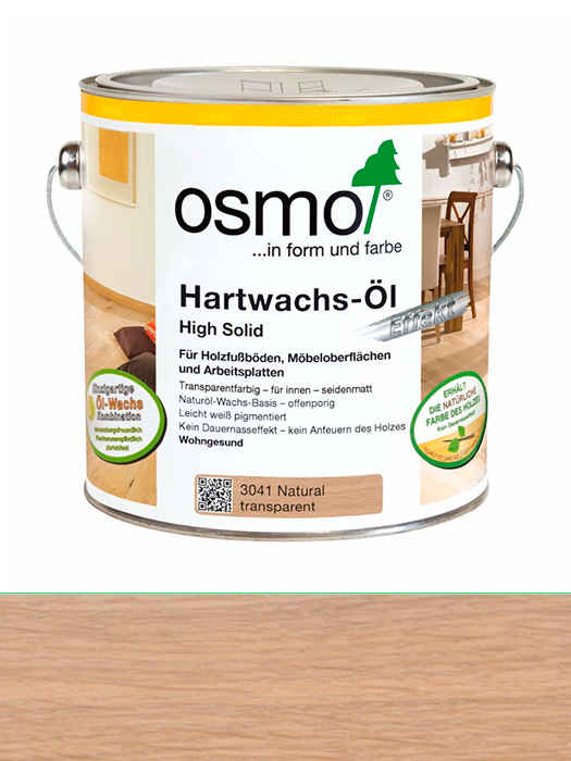 Кольорова олія з твердим воском Osmo Hartwachs-Ol Farbig 0,75 L Натур (без 
