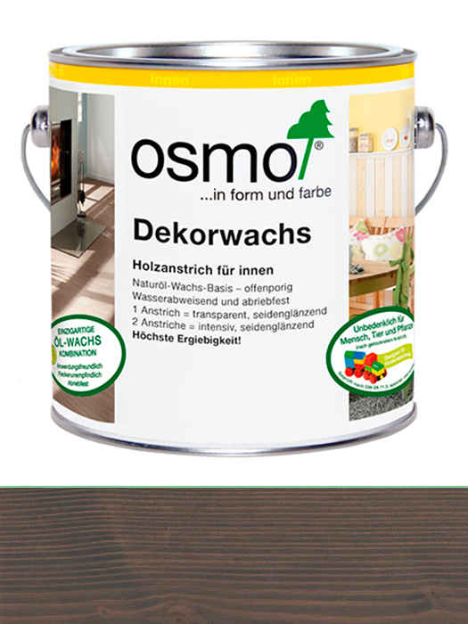 Кольорова прозора олія Osmo Dekorwachs Transparent 0,125 L Сірий граніт 3118 (4006850733941)