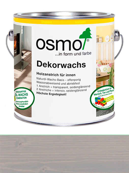 Кольорова прозора олія Osmo Dekorwachs Transparent 25 L Сірий шовк 3119 (4006850745548)