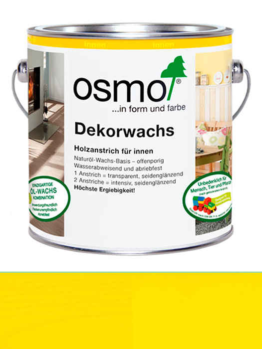 Універсальна кольорова олія Osmo Dekorwachs Intensive Töne 0,375 L Жовте 3105 (4006850759132)