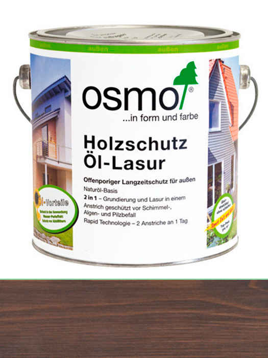 Захисна олія-лазур Osmo Holzschutz-Lasur 0,125 L Сірій кварц 907 (4006850759767)