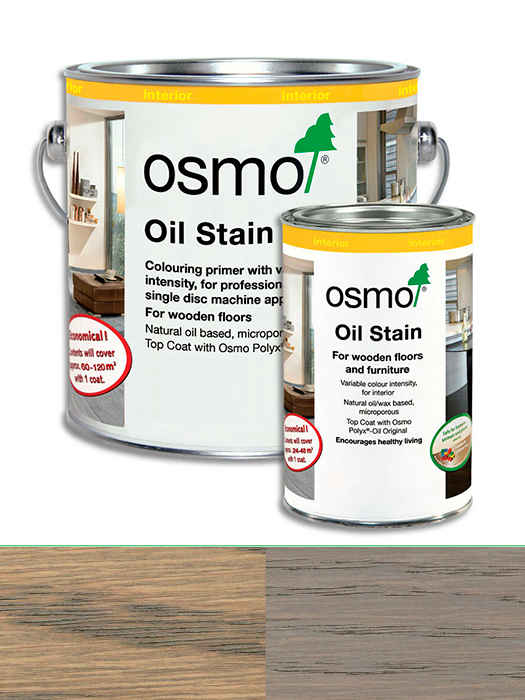 Кольорова олія Osmo OL-BEIZE (Морилка для дерева) 2,5 L Сріблясто-сірий 3512 (4006850761050)