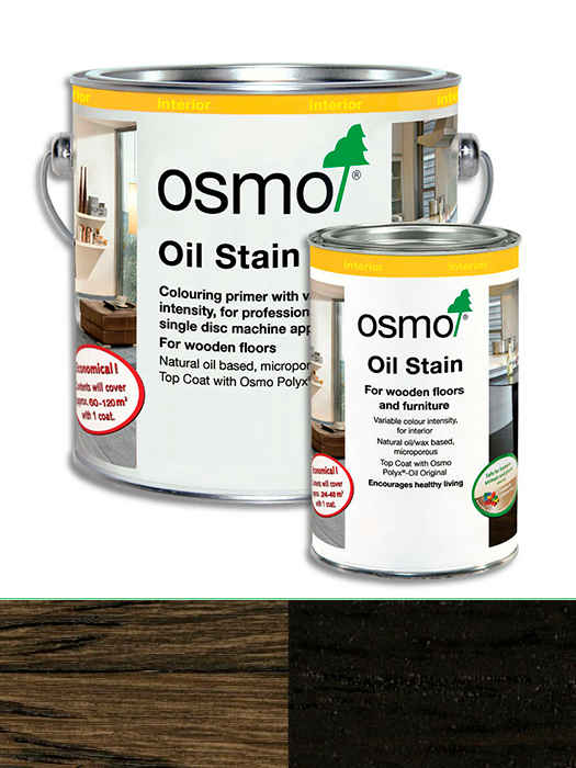 Кольорова олія Osmo OL-BEIZE (Морилка для дерева) 2,5 L Чорний 3590 (4006850761210)