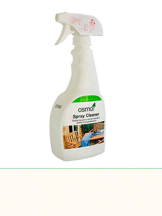 Средство для очистки садовой мебели из древесины для наружных работ Osmo Spray Cleaner 8027 0,5 L Бесцветное - (4006850856213)
