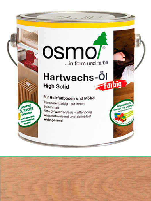 Кольорова олія з твердим воском Osmo Hartwachs-Ol Farbig 0,125 L Світло-сіре 3067