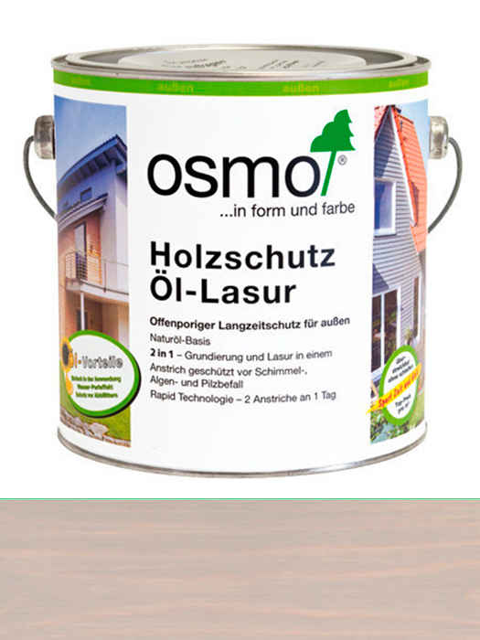 Захисна олія-лазур Osmo Holzschutz-Lasur 0,125 L Сірі перлини 906