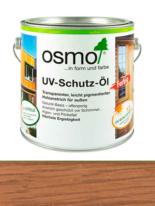 Защитное масло с УФ-фильтром Osmo UV-Schutz-Ol 2,5 L Дуб 425