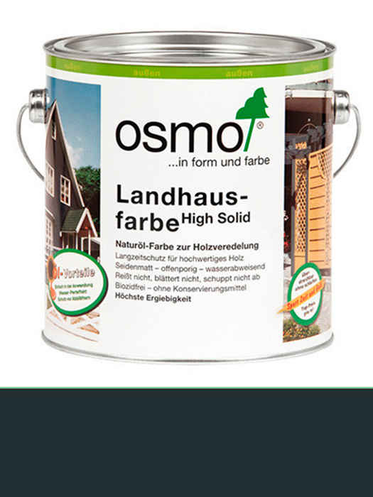 Захисна кольорова не прозора олія Osmo Landhausfarbe 0,125 L Сірий антрацит 2716