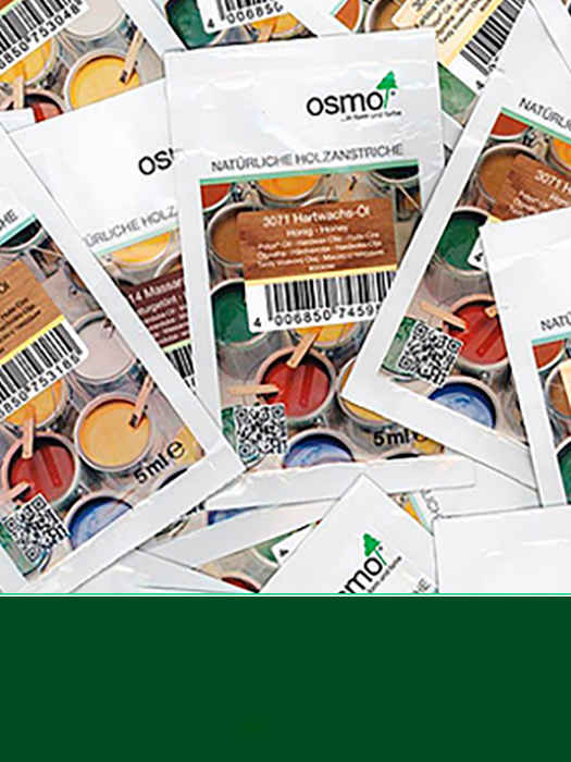 Захисна кольорова непрозора олія Osmo Landhausfarbe 5 ml Темно-зелена 2404 (4006850751358)