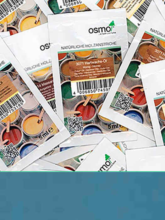 Захисна кольорова непрозора олія Osmo Landhausfarbe 5 ml Сіро-блакитна 2507 (4006850751389)