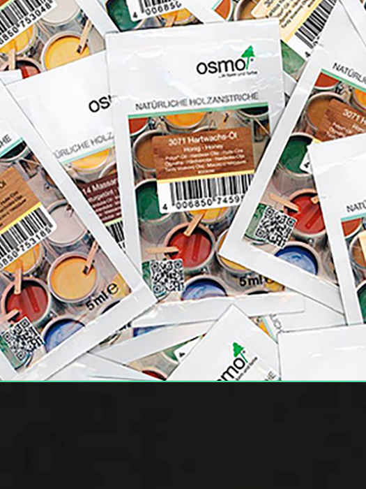Захисна кольорова непрозора олія Osmo Landhausfarbe 5 ml Сіро-чорна 2703 (4006850751419)
