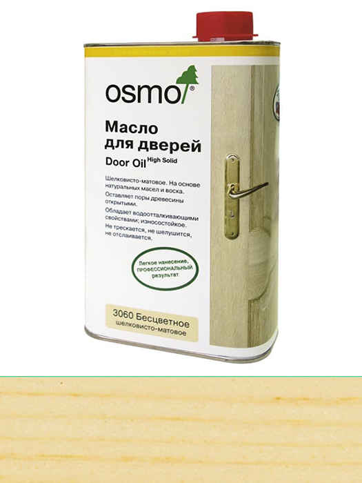 Олія для дверей Osmo Door Oil 1 L Безбарвне шовковисто-матове 3060